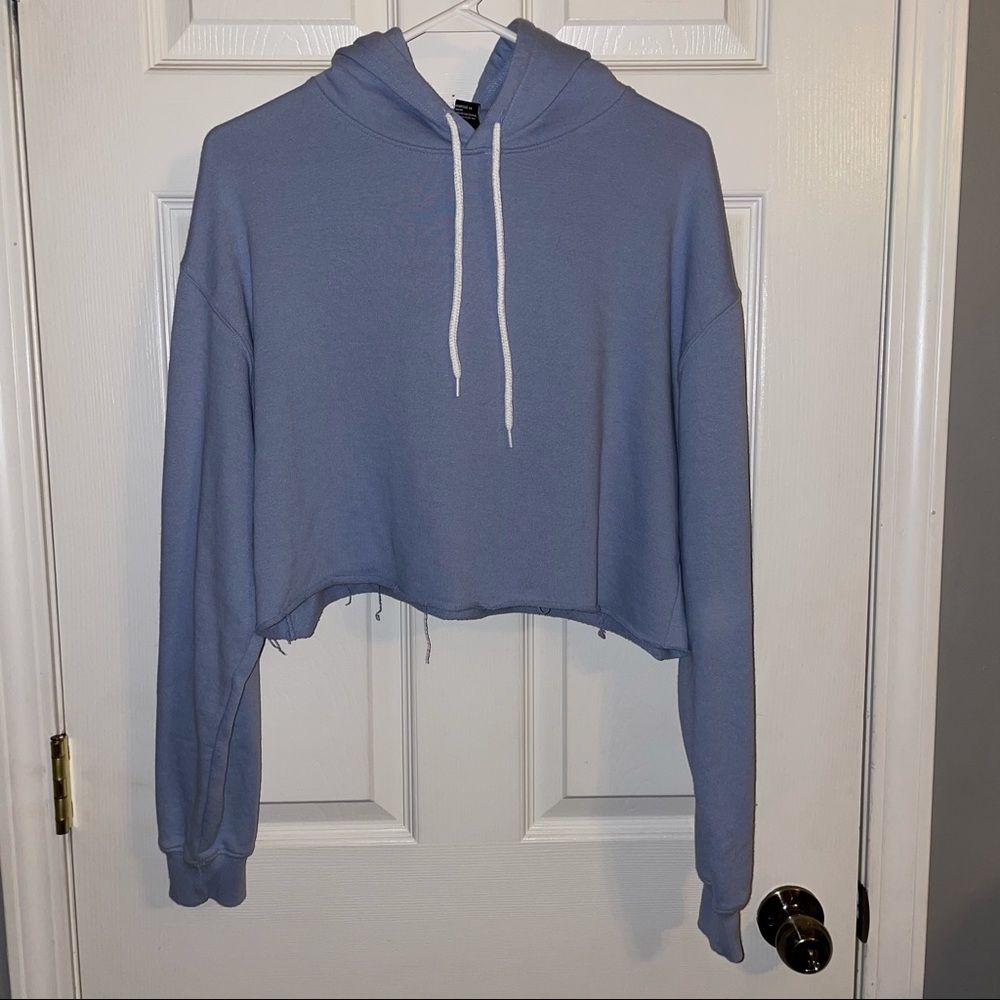 Cropped Blue Hoodie